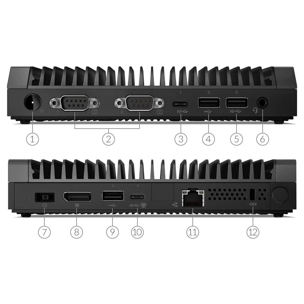 Mini PC Lenovo ThinkCentre M75n IoT AMD Athlon Silver 3050e 4GB DDR4 128GB SSD Fanless com Fonte, Usado